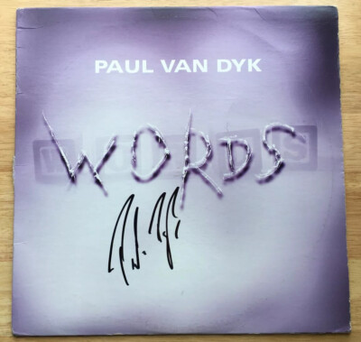 PAUL VAN DYK SIGNED AUTOGRAPHED WORDS VINYL RECORD! EDM DJ - TRANCE LEGEND!