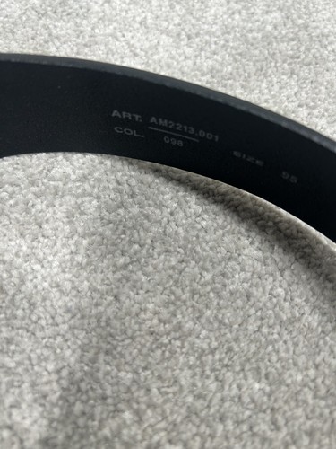 Replay Black Leather Belt Men’s 95cm Made In Italy - Picture 9 of 11