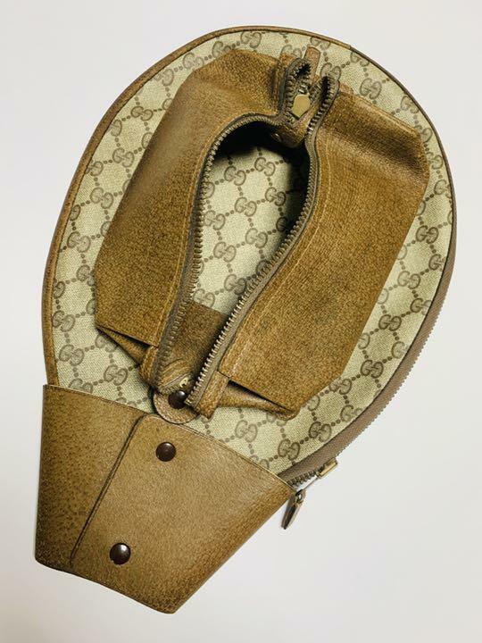 GUCCI GG Supreme Canvas Leather Tennis Racket Case Racquet Case | eBay