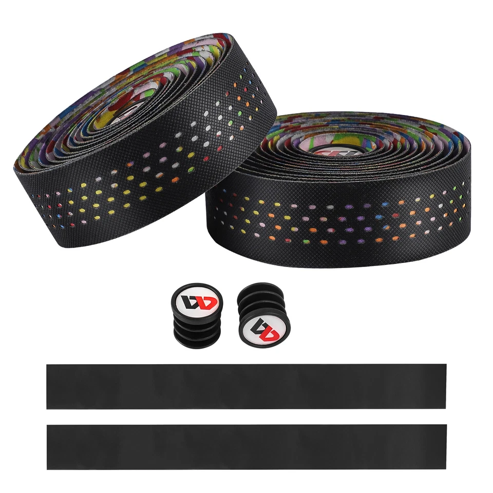 WEST BIKING Road Bike Handlebar Tape PU EVA Bicycle Bar Tape Bar Ends a Pair - Image 4 of 4