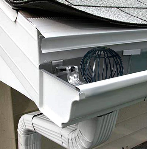 1/4PCS Gutter Downpipe Pipe Filter Dirt Guard Leaf and Debris Protection Cover - Picture 8 of 11