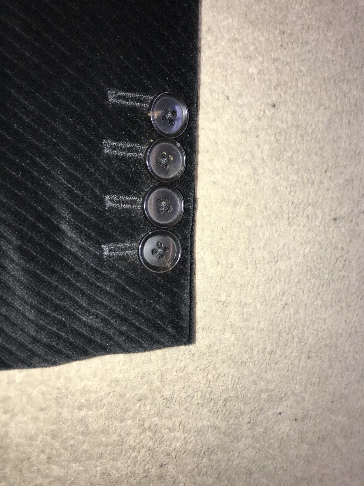 HUGO BOSS Mens BLACK VELVET JACKET UK 42 Reg LOVELY Evening