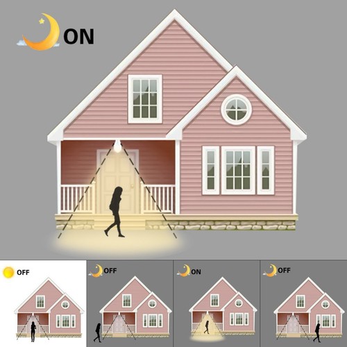 4/6/8x E27/B22 10W PIR Sensor Motion Smart LED Bulb Light Lamp Globe Bulb 220V - Picture 9 of 15