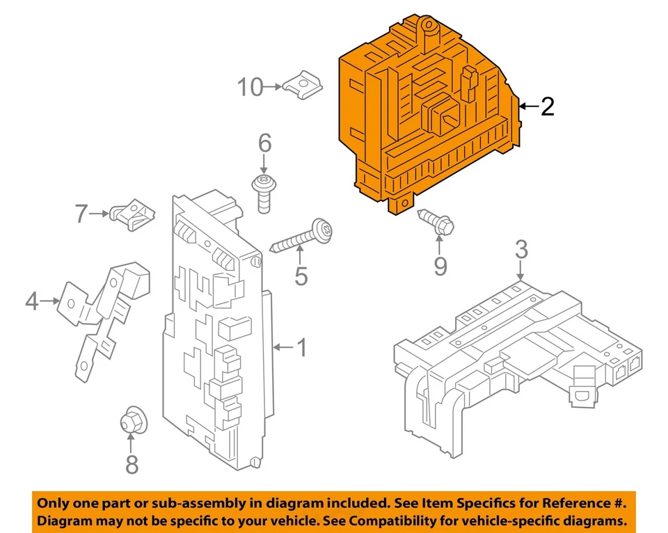 2013 2014 BMW X3 OEM Fuse Box Trunk Mounted - Image 3 of 4