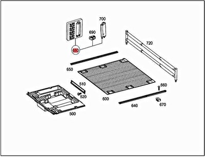Genuine MERCEDES S212 W166 E-CLASS Estate S212 T-Model Pocket 0998900011
