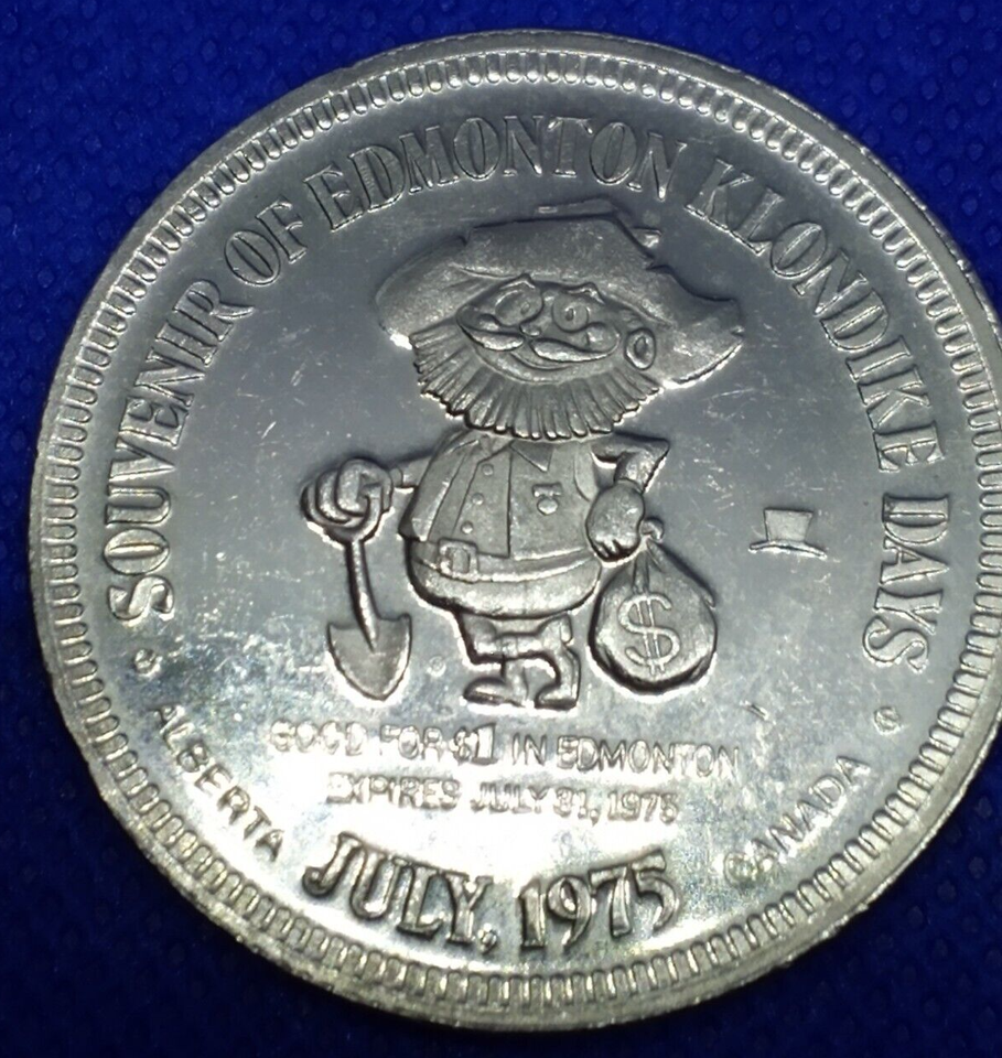 Edmonton Klondike Days 1 Token Alberta, Canada July, 1975 eBay