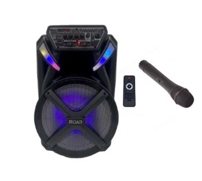 Roar RS-02 Portable Battery Bluetooth PA Speaker inc Wireless Mic Karaoke 500W