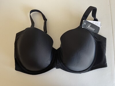 Paramour Women s Black Seamless Side Smoother Bra s 42DD