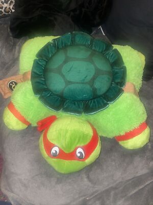 Pillow Pets RAPHAEL Teenage Mutant Ninja Turtles 18  Plush Roll Up Nickelodeon 