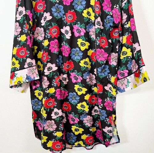 B By Baker Ted Baker Next Shirt Dress Floral Satin Flared Sleeve UK Size 12 New - Picture 11 of 12