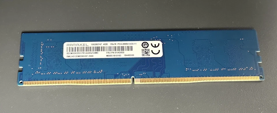 RAMAXEL 4GB PC4-2666V DESKTOP Ram/Memory - RMUA5120ME86H9F-2666 - Image 2 of 4