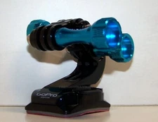 Gopro Hero 9/8/7/6/5/4/3/2 and 3+Plus Helmet Front Mount BLUE aluminum screws