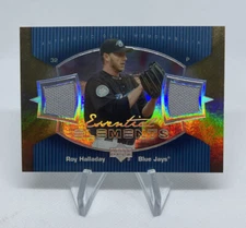 2007 UD Essential Elements Dual Patch Game Used Jersey Roy Halladay Refractor