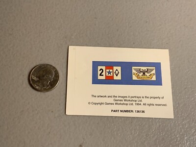 BAGE TRANSFERS STICKERS IMPERIAL GUARD NECROMUNDA BANNER FLAGS WARHAMMER 40K