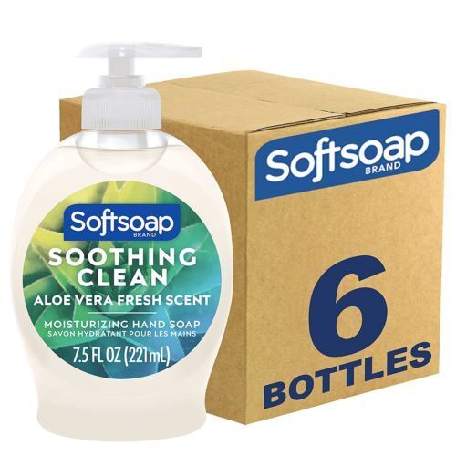 Softsoap Moisturizing Liquid Hand Soap, Soothing Clean 7.5 Fl Oz (Pack of 6)