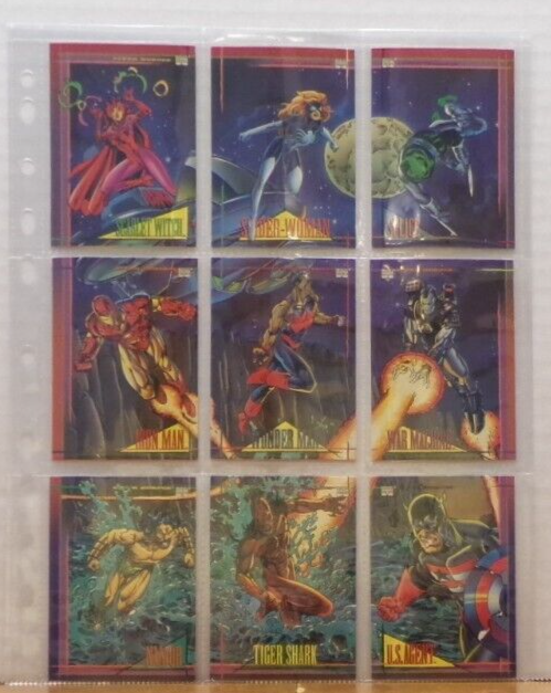 VINTAGE COOL MARVEL READY TO FRAME PUZZLE CARD SHEET IRON MAN