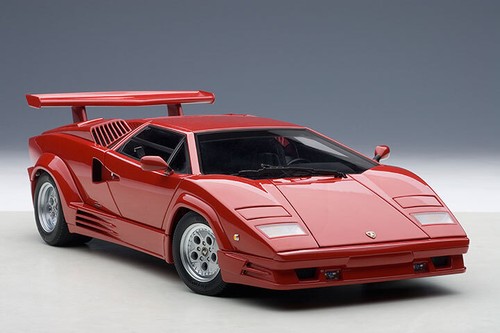 AUTOart 1:18 Lamborghini Countach Edición 25 Aniversario Rojo (74534) - Imagen 2 de 19