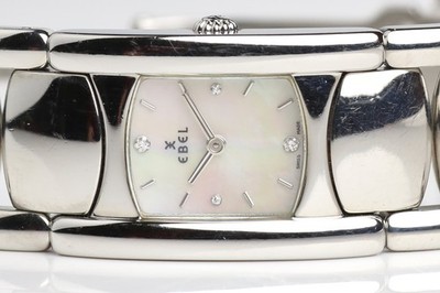Ebel Beluga Manchette Quarz Damenuhr, MOP Zifferblatt, 9057A21