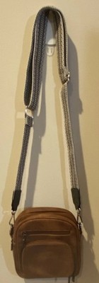 Fadeon Brown Shoulder Bag Purse Handbag Adjustable Strap and Pockets Crossbody