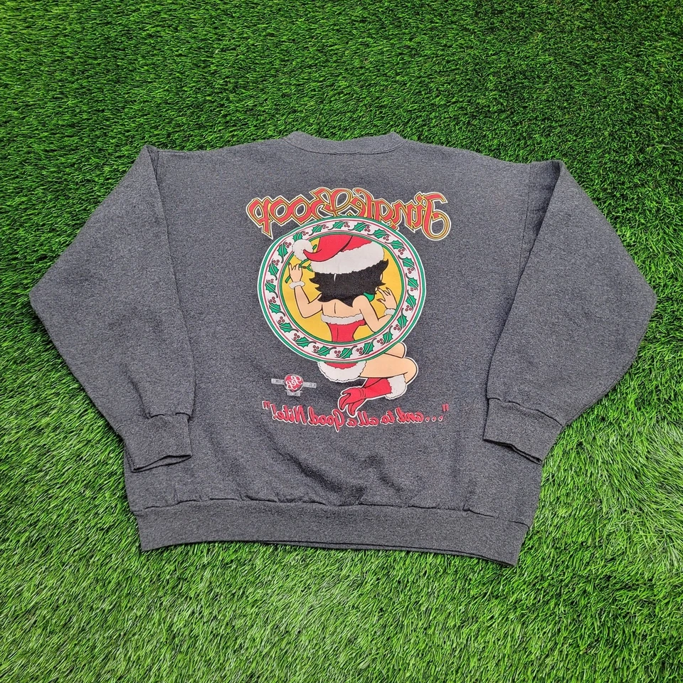 Sudadera vintage Betty-Boop para mujer grande 22x23 Jingle-Boop Foto 2 de 4