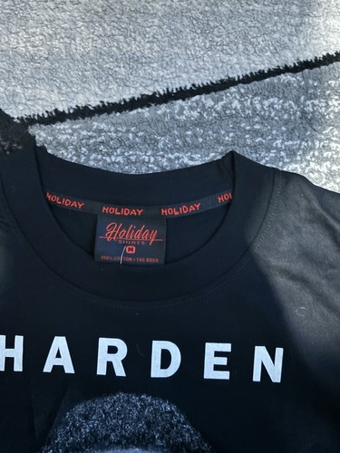 Neu mit Etikett Holiday Sports Größe M James Harden Fear The Beard Grafik T-Shirt schwarz - Bild 3 von 7