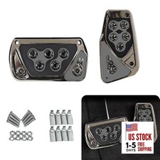 Nonslip Car Pedal Pads, Automatic Transmission Brake Pedal Cover, 2 PCS Gray