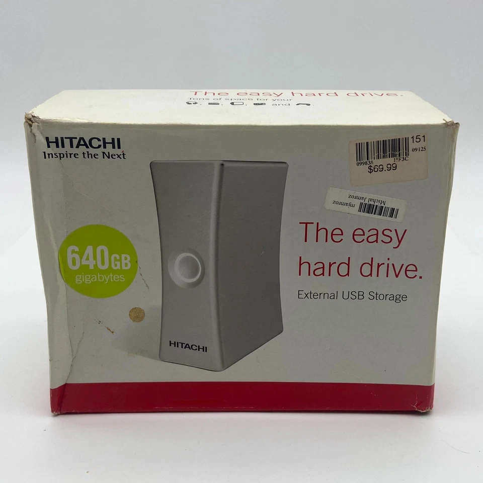Hitachi Inspire The Next Externe Festplatte Easy Device Silber USB 2.0 640GB