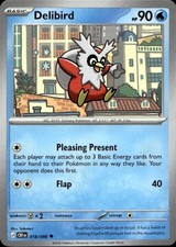 Delibird 018/086 Uncommon Chaos Rising Pokemon Near Mint