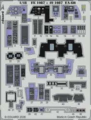 Eduard Accessories Fe1087 - 1:48 Ea-6B for Kinetic - New