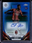 2023 Topps Chrome UEFA Chaka Traore Auto RC Blue Refractor #57/150 Milan