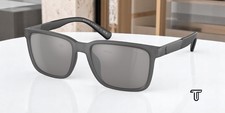 POLO PH4189U 56966G Matte Trans Grey Lt Gray Mir Silver 55 mm Men's Sunglasses