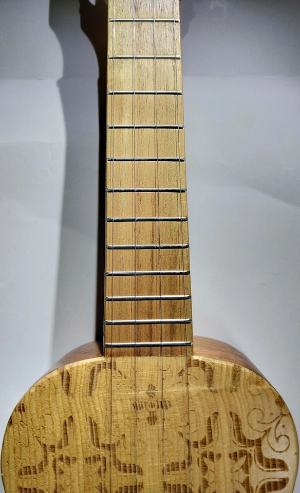 RARE APC Azulejo Concert Ukulele Solid Koa Back Handmade in Portugal - Image 3 of 4