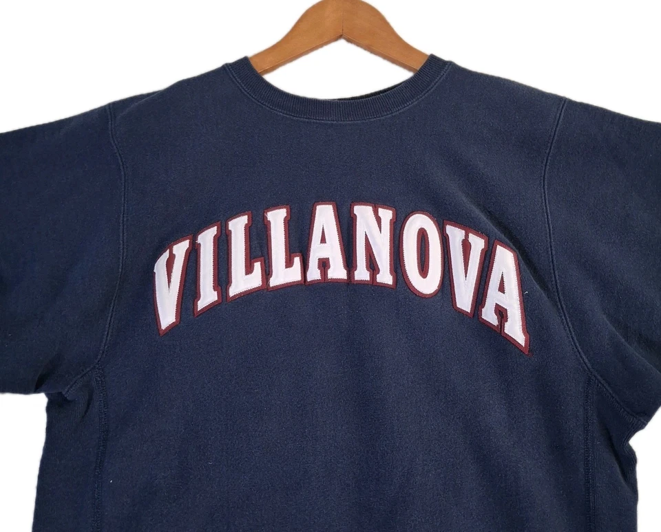 Vtg Villanova Wildcats Crew Neck Sweatshirt Medium Champion Reverse Weave USA - Image 4 of 4