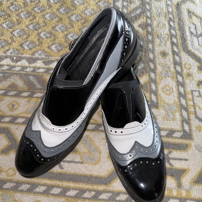 Girotti  Men s Sz 41 Black, Light Gray & Charcoal Gray  Formal Shoes, Nice