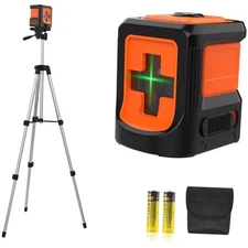 Laser Level with Tripod,  Green Cross Line Lazer Leveler Tool for Picture 