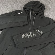 Roark Jacket Mens XL El Morro Fleece Hoodie Full-Zip Run Amok Performance Black