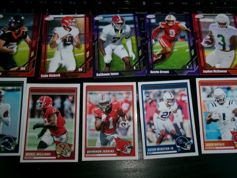 2026 SAGE KLUBNIK RC, GREATHOUSE RC, TAYLOR RC, BROWN RC, SCORE ROYALS RC, COOK