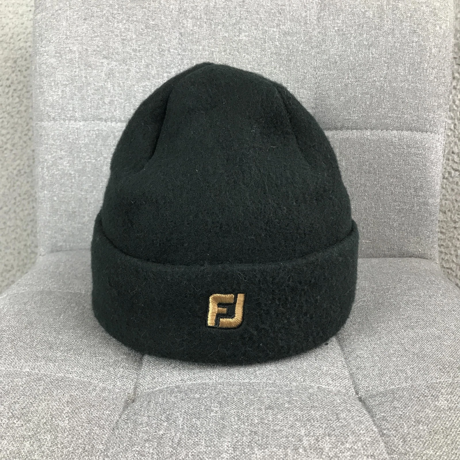 Turtle Fur Hat Beanie One Size Black Mens Fleece Cuffed Winter Golf Cold Weather