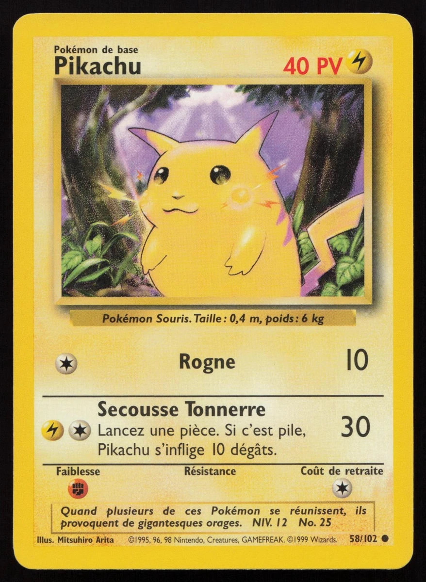 Pikachu Pokémon TCG Individual Collectible Card Game Cards in