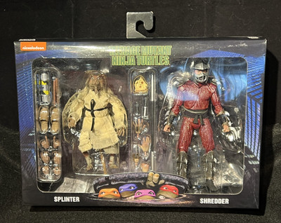 NECA TMNT Splinter vs Shredder 2-pack Teenage Mutant Ninja Turtles