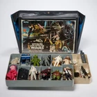 Vintage Star Wars Kenner Mini Action Figure Collectors Case w Extra Tray Figures