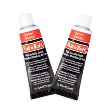 AMACO Rub n Buff Wax Metallic Finish - 2 Rub n Buff Ebony 15ml Tubes - Versat...