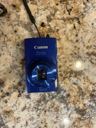 Canon PowerShot ELPH 190IS 20MP Digital Camera Blue W/ Battery & charger -Read!!