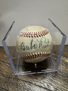Babe Ruth 1934 1939 Reach Baseball Signed Authenticated GOAT Bambino NO RESERVE