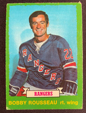 Bobby ROUSSEAU 1973-74 O-Pee-Chee Hockey #233 New York Rangers
