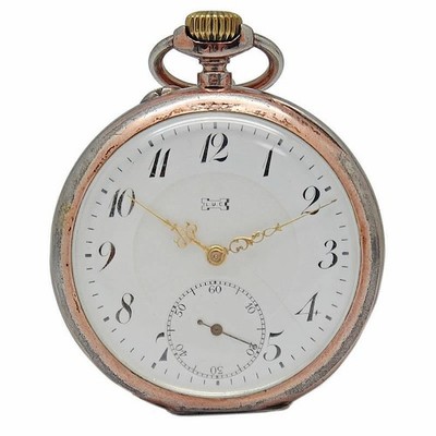 Chopard L.U.C Silber Taschenuhr 1900er Jahre graviertes Gehäuse aus Japan...