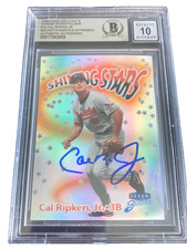 1999 Fleer Brilliants Shining Stars Pulsar CAL RIPKEN Signed BECKETT AUTO 10