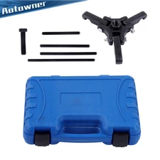 4 Forcing Rods Harmonic Balancer Removal Tool Kit with Adjustable 3 Jaw Puller