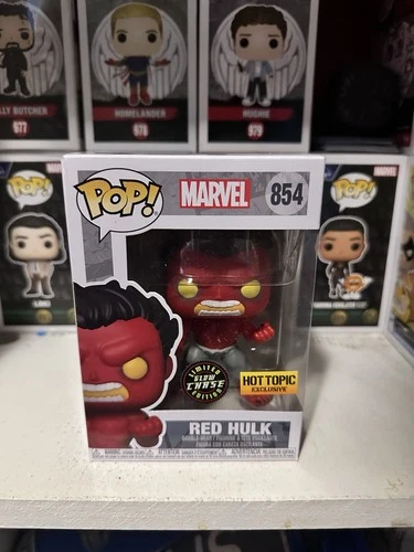 Funko Pop! Marvel Red Hulk #854 Glows In The Dark Chase (Hot Topic Exclusive)