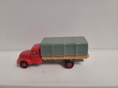 Modellautos 1:87 Magirus Pritschen LKW mit Plane in rot/grün von EKO